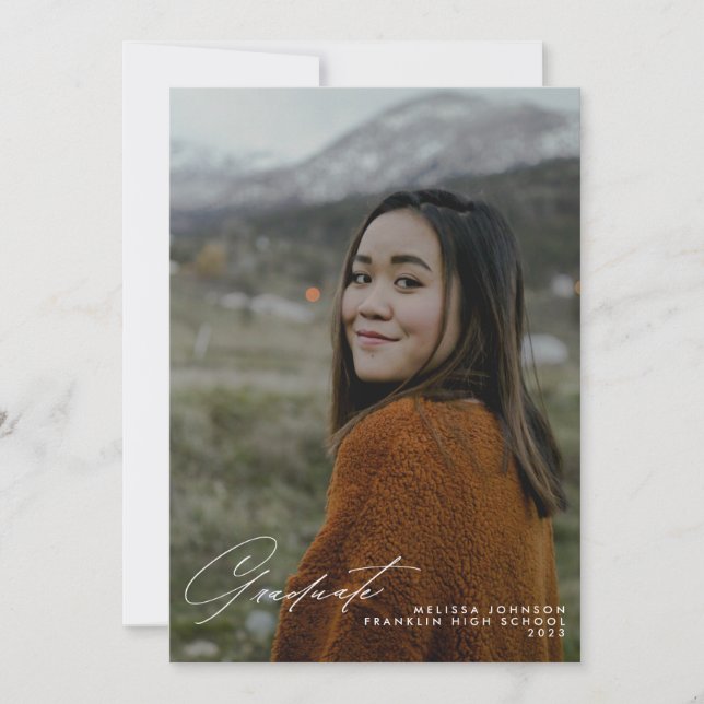 Enkelt handskriftsskript Foto Studenten A Meddelande (Framsida)