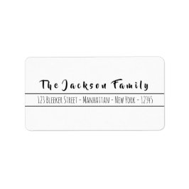 Enkelt handskript Adress Adressetikett