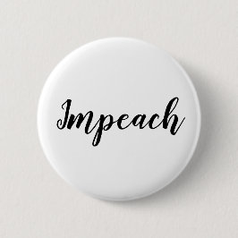 Enkelt handskrivet skrivar Calligraphy Impeach Knapp