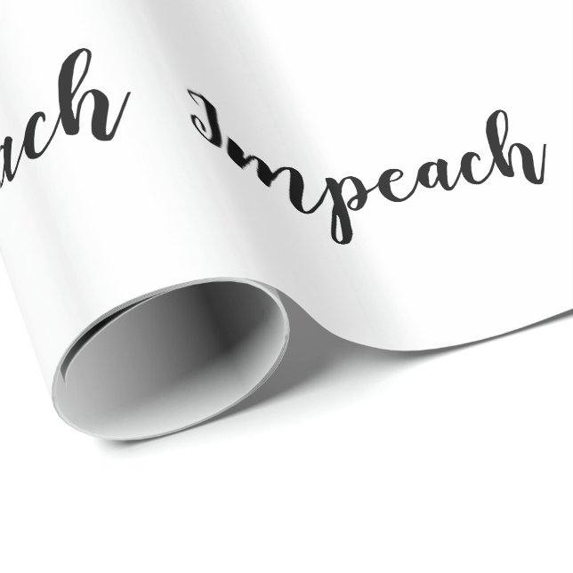 Enkelt handskrivet skrivar Calligraphy Impeach Presentpapper (Rullad Hörn)