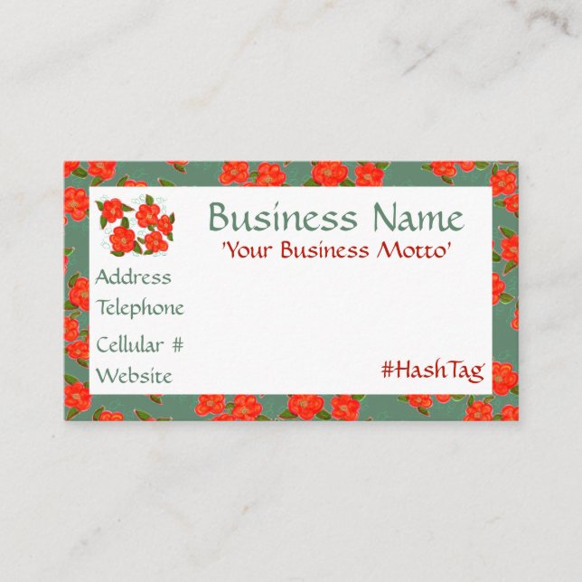 Enkelt häpnadsväckande Affärskort med flödesformad Rabattkort (Framsida)