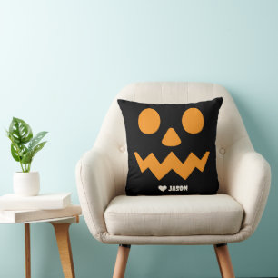 Enkelt Happy halloween boo spooky-pumpa Kudde