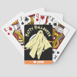 Enkelt Happy halloween boo spooky spöke Casinokort
