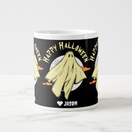 Enkelt Happy halloween boo spooky spöke Jumbo Mugg