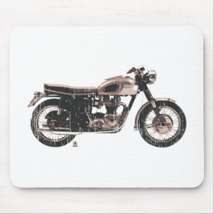 Enkelt härlig klassikermotorcykel musmatta