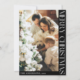 Enkelt Helgdag för minimalistiskt God jul Julkort