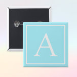 Enkelt Himlar Blue Monogram Knapp<br><div class="desc">Tack för ditt köp!</div>