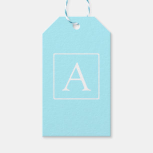 Enkelt Himlar Blue Monogram Presentetikett