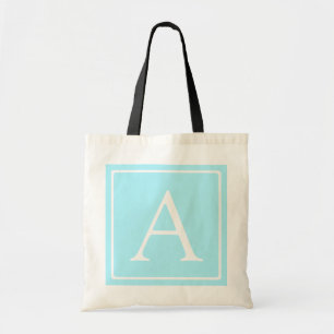 Enkelt Himlar Blue Monogram Tygkasse