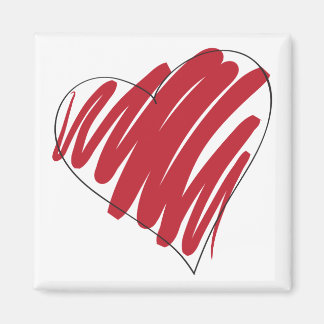 Enkelt hjärta magnet