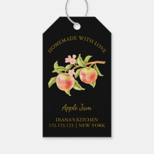 Enkelt homemade Apple Sylt Hopp Märkre l Black Presentetikett