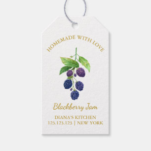 Enkelt Homemade Blackberry Sylt hang Märkre l Whit Presentetikett