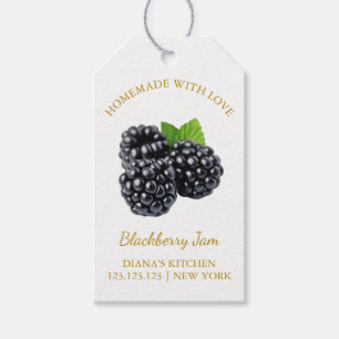 Enkelt Homemade Blackberry Sylt hang Märkre l Whit Presentetikett