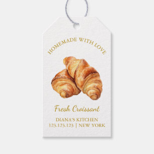 Enkelt Homemade Fresh Croissant Häng Märkre   Vit Presentetikett