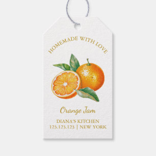 Enkelt Homemade Orange Sylt Hopp Märkre l White Presentetikett
