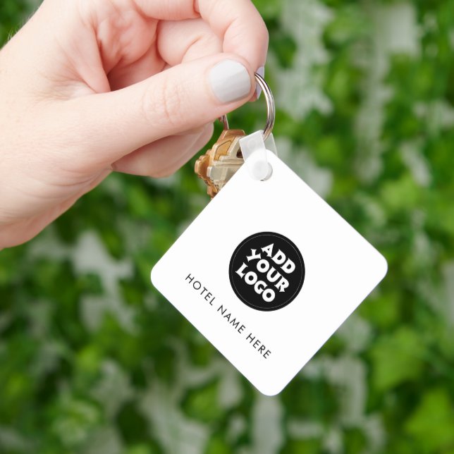 Enkelt hotellogotyp och namn  nyckelring (Hand)