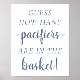Enkelt hur många | Dusty Blue Guessing Game Poster