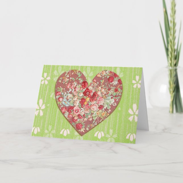 Enkelt i Kärlek du Heart Kärlek-kort Kort (Framsida)