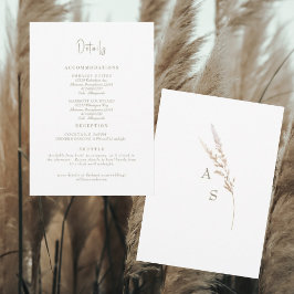 Enkelt informationsutrymme för vit Bröllop Inbjudningar