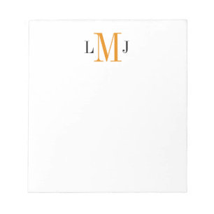 Enkelt inledande Monogram-Anteckningsblock för sva Anteckningsblock