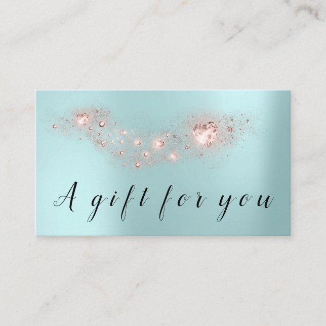 Enkelt intyg för Ro-hjärtgåva för liten blått Tidsbeställning Kort (Framsida)