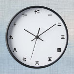 Enkelt japanskt klocka - Skapa din egen/Kanji<br><div class="desc">Wall Clock-mall med japanska Kanji-nummer. Anpassa enkelt i "Redigera design" genom att lägga till egna färger,  foton och texter. Skapa dina egna coolor till din familj och dina vänner,  företag för varje tillfälle.</div>