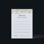 Enkelt jodrosblå kort för färgen Dusty Blue Advice<br><div class="desc">Denna enkla utformning av ett dammigt blått kort för vilda blommor är en elegant arrangemang av det klassiska guld-geometriska ramar som är förskönat med ömtåliga boho-blommigt-buketter och -stammar. Med en palett av tidlös, lätt, dammig, blå bakgrund med enkel klassisk svart typografi och vita, färgstarka vilda blommor, skapande en underbar och...</div>