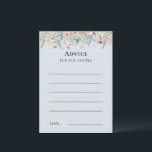Enkelt jodrosblå kort för färgen Dusty Blue Advice<br><div class="desc">Denna enkla utformning av ett dammigt blått kort för vilda blommor är en elegant arrangemang av det klassiska guld-geometriska ramar som är förskönat med ömtåliga boho-blommigt-buketter och -stammar. Med en palett av tidlös, lätt, dammig, blå bakgrund med enkel klassisk svart typografi och vita, färgstarka vilda blommor, skapande en underbar och...</div>