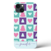 Enkelt julgransmönster Case-Mate iPhone-fodral