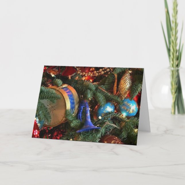 Enkelt julprydnadskort helgkort (Framsida)