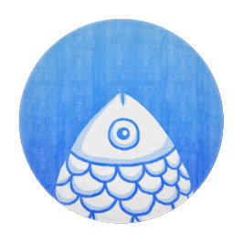 Enkelt Karipfiskblått Abstrakt