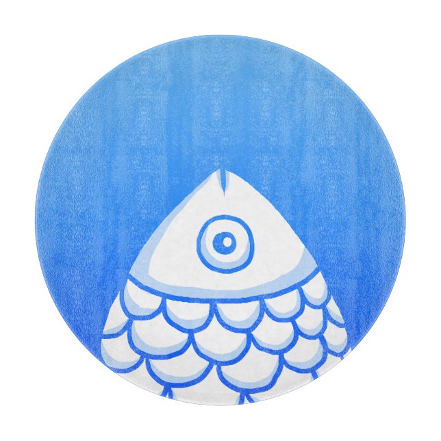 Enkelt Karipfiskblått Abstrakt (Framsidan)