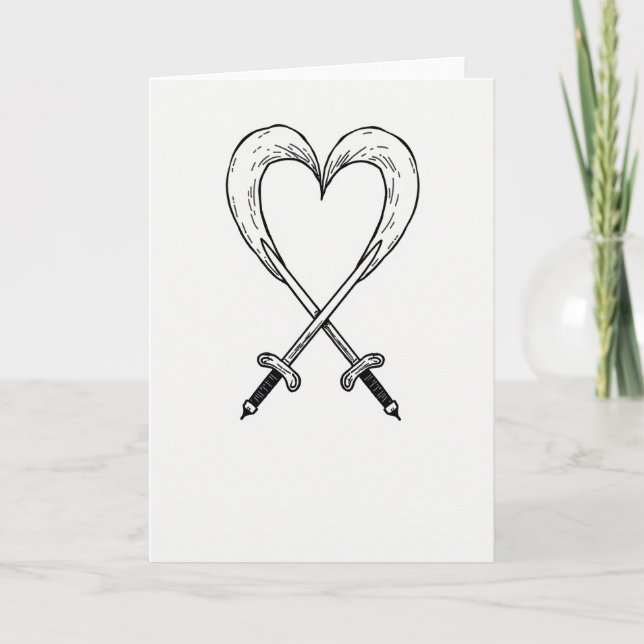 Enkelt Kärleks- och Styrkekort Kort (Framsida)