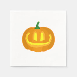 Enkelt karverad pumpkin pappersservett