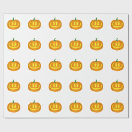Enkelt karverad pumpkin presentpapper