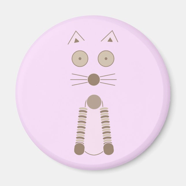 Enkelt katt magnet (Framsidan)