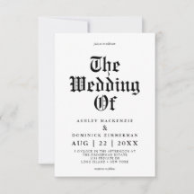 Enkelt keltiskt kalligrafi Bröllop