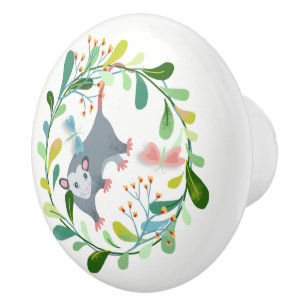 Enkelt keramisk dragning knopp