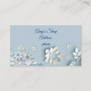 Enkelt kitschy Light blue  Visitkort