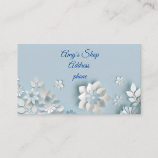 Enkelt kitschy Light blue Visitkort
