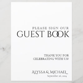 Enkelt Klassiskt Gästbok