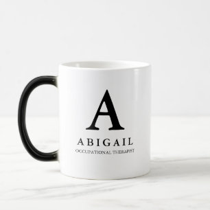 Enkelt klassiskt Mugg vid monogramterapi