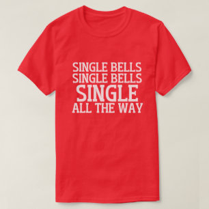 Enkelt Klockor med ett enda Klockor hela vägen T Shirt