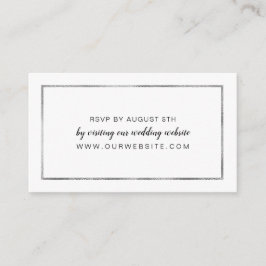 Enkelt kort för online av bröllop OSA i Silver Ram