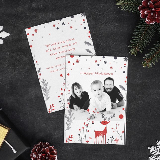 Enkelt kort för Reindeers-familjens fotopriser (Skapare uppladdad)