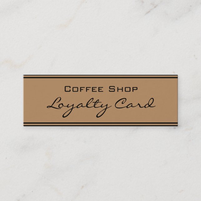 Enkelt kort för stansmaskin för lojalitetguldsvart (Framsida)