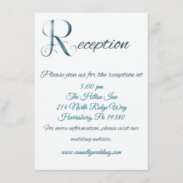 Enkelt kort för stort R-bröllop