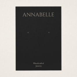 Enkelt kort för svart Visning