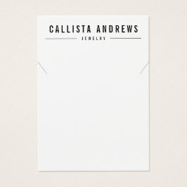 Enkelt kort för svartvit Visning