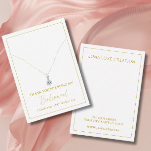 Enkelt kort för Visning av Necklace-kort